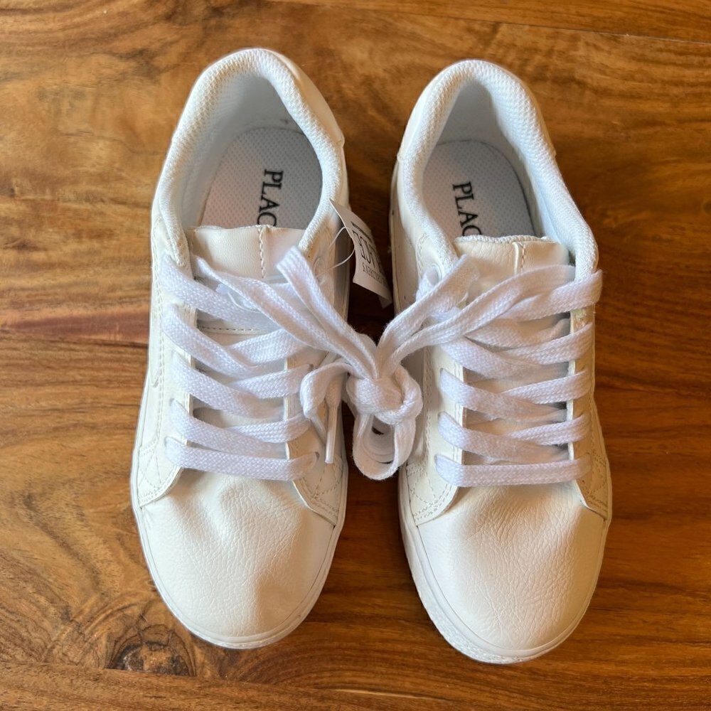 NWT Children's Place White Sneakers - Picture 2 of 5